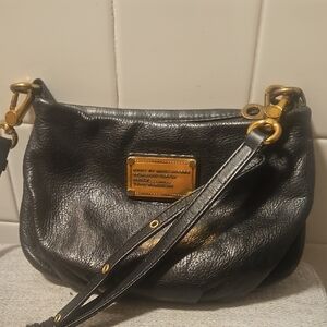 Black Leather Shoulder Bag